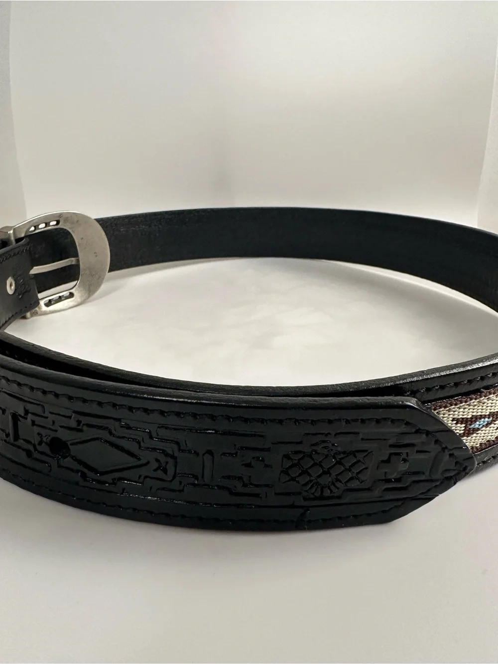 Handcrafted Genuine Leather Western Belt | Size 38 | Made in Mexico